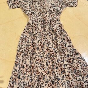 Aura Floral summer Dress Rayon 100% Size s